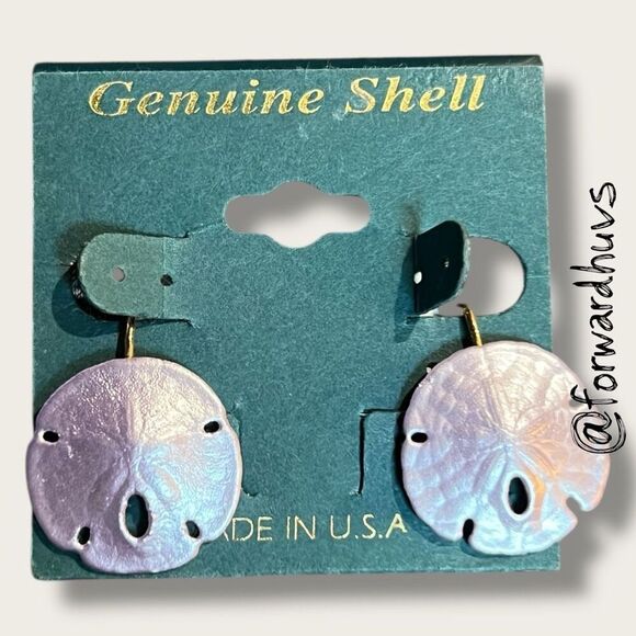 Bundle Sale 3 for $15 | Genuine Shell Clip-On Earrings – 3/4 Inch - Picture 1 of 6